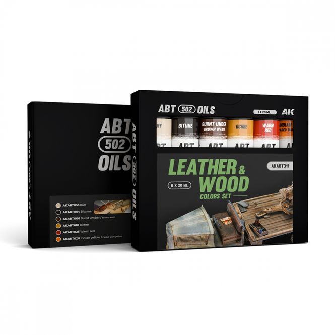 Main Image AK-Interactive AKABT311 Leather And Wood Colors ...