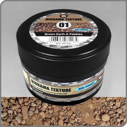 VMS Diorama Texture No.1 Brown Earth & Pebbles