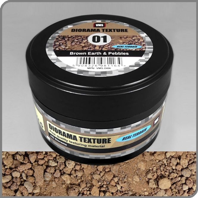 Hovedbilde VMS Diorama Texture No.1 Brown Earth & Pebbles