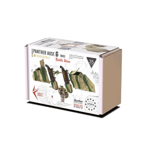 Faustus Models 1:35 - FM35039 Panther G Rear Details  Mid Version  Battle Worn