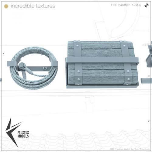 Faustus Models 1:35 - FM35020 Panther Tool Racks (Factory new)