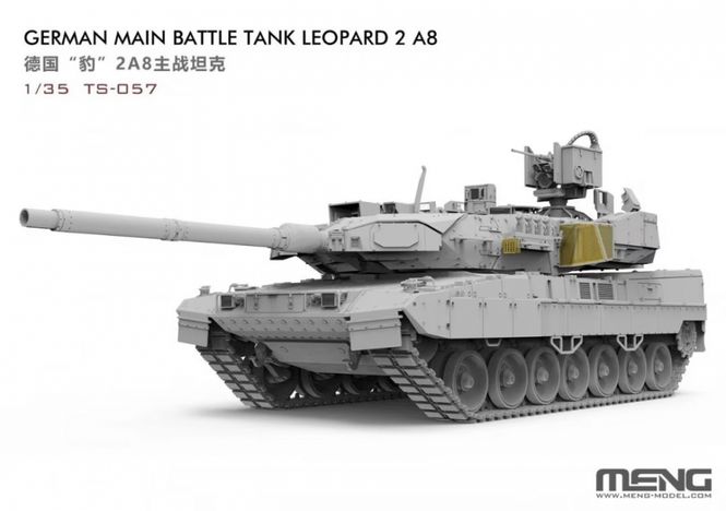 Main Image Meng Model 1:35 - Leopard 2A8 - German Main ...