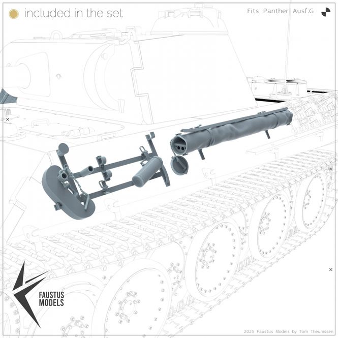Hovedbilde Faustus Models 1:35 - FM35021 Panther Tool Racks ...