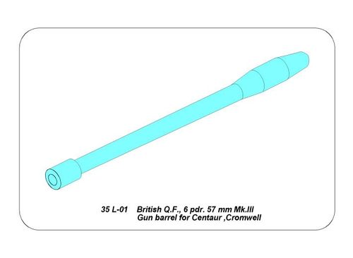 Cromwell 57mm gun barrel Mk.III