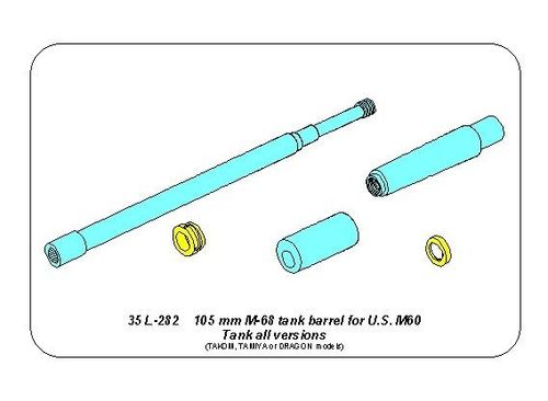 105 mm M-68 tank barrel for U.S. M60 Tank