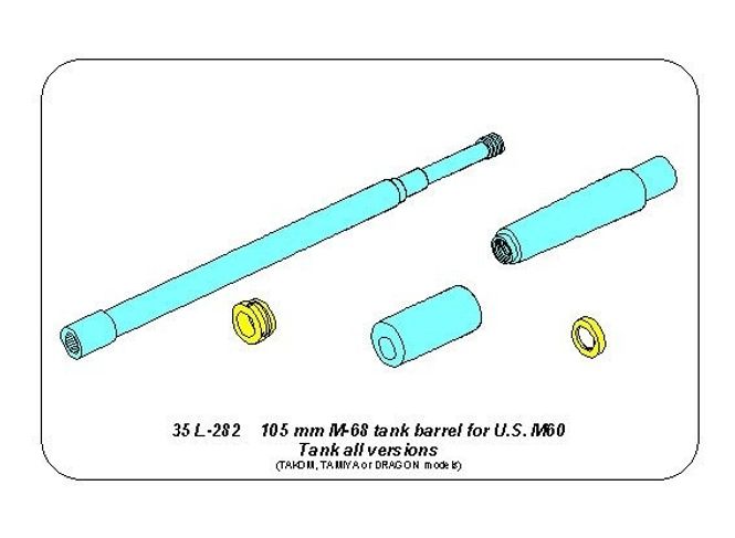 Hovedbilde 105 mm M-68 tank barrel for U.S. M60 Tank
