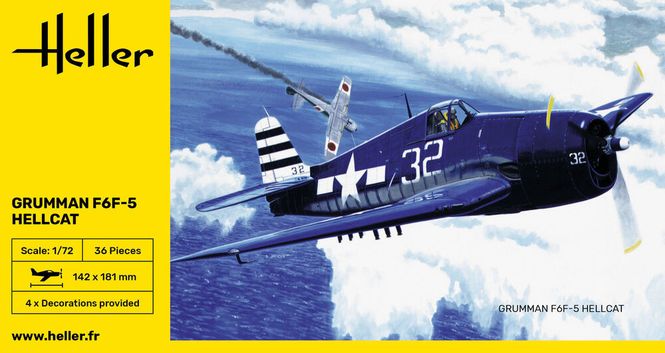 Main Image Heller 1:72 - Grumman F6F-5 Hellcat 80272 