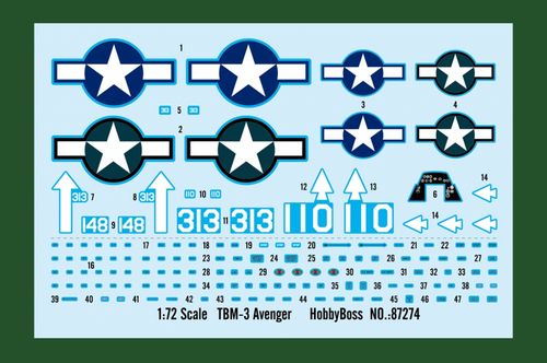 Hobby Boss 1:72 - Grumman TBM-3 Avenger (87274)