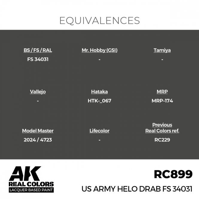 Hovedbilde RC899 US Army Helo Drab FS 34031