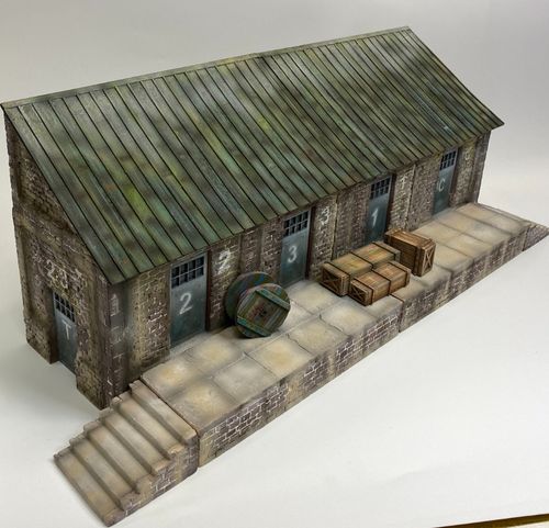 RT-Diorama 35023 Railroad Warehouse (Modular System) (1:35)