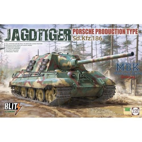Takom 1:35 - Jagdtiger Porsche Produktion Sd.Kfz.186