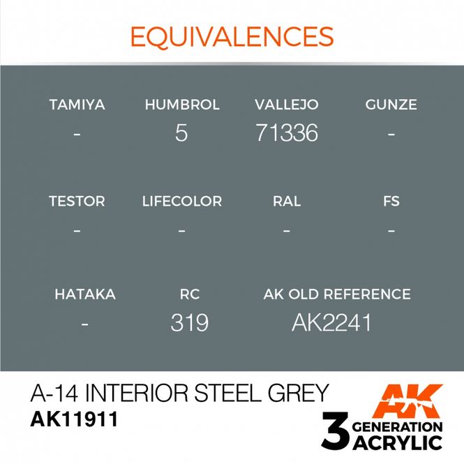 Main Image A-14 Interior Steel Grey