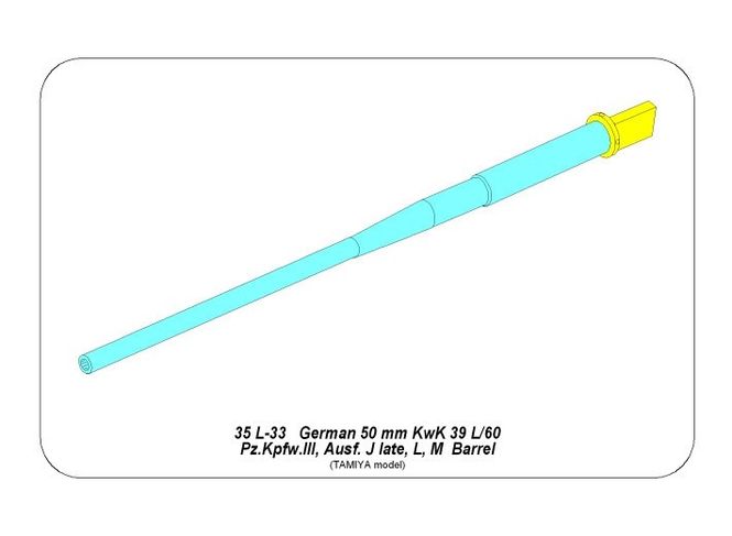 Hovedbilde Germ50mm KwK39L/60 Barr for Pz.Kpfw.IIIAusf. J ...