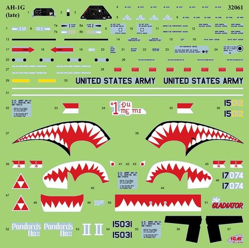 ICM 1:32 - AH-1G Cobra with Vietnam War US Helicopter Pilots (32062)