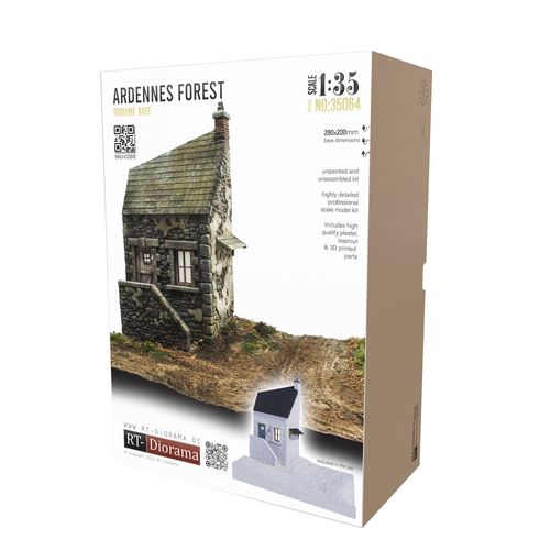 RT-Diorama 35064 Ardennes Forest [Diorama Base] (1:35)