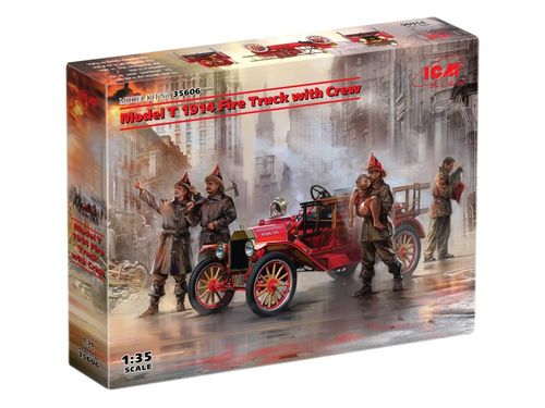 ICM 1:35 - Model T 1914 Fire Truck with Crew (35606)
