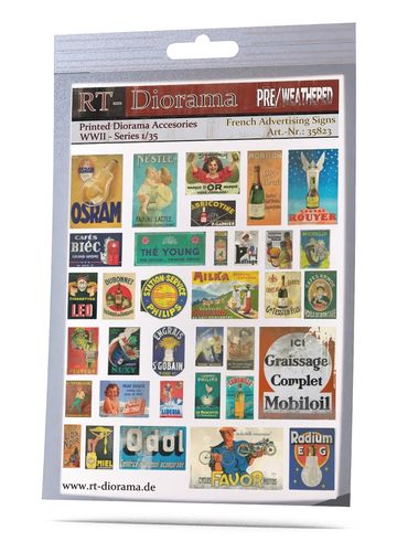 RT-Diorama 1:35 - 35823 French Advertising Signs