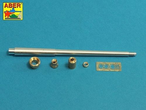 10,5cm KwK L/70 barrel with perforated muzzle brake for German Pz.Kpfw. VII 