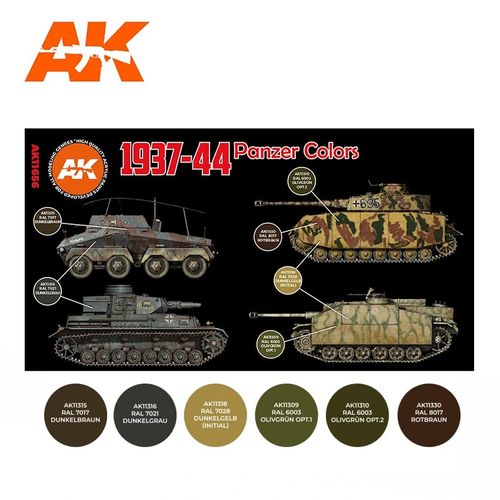 AK-Interactive AK 11656 1937-44 PANZER COLORS SET