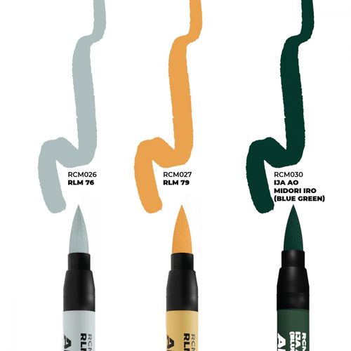 AK Real Colors Markers -  Axis WWII Aircraft Squiggle - 3 markers