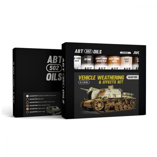 AK-Interactive AKABT302 Vehicle Weathering And Effects Set